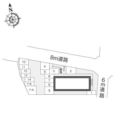 リトルリバー(13786)の駐車配置図