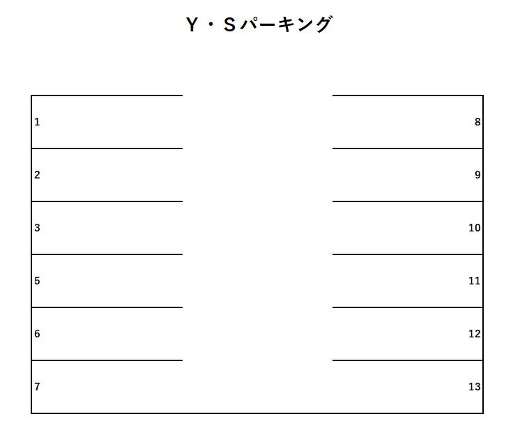 Ｙ・Ｓパーキングの駐車配置図