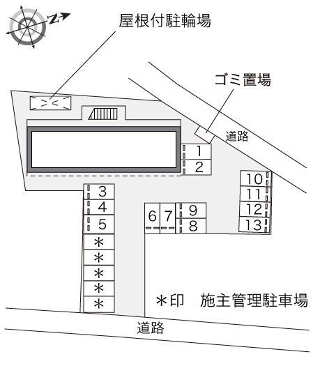 リバーパーク花見川(17650)の駐車配置図
