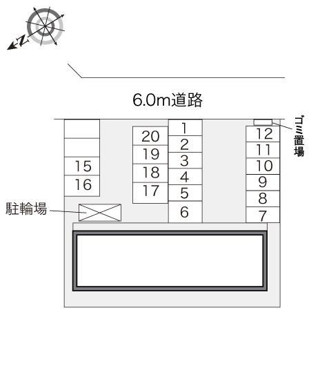 クレール(20585)の駐車配置図