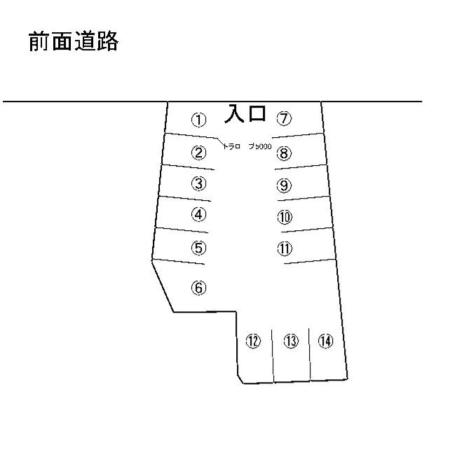 木更津2丁目宮田駐車場の駐車配置図