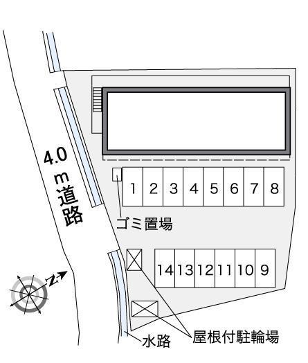 シャルマン上道Ⅱ(37625)の駐車配置図