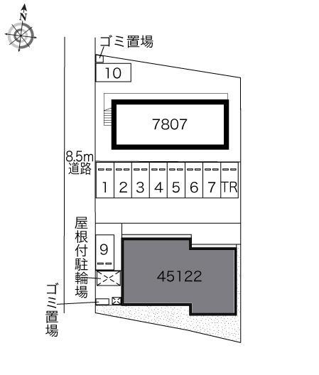 彩花(45122)の駐車配置図