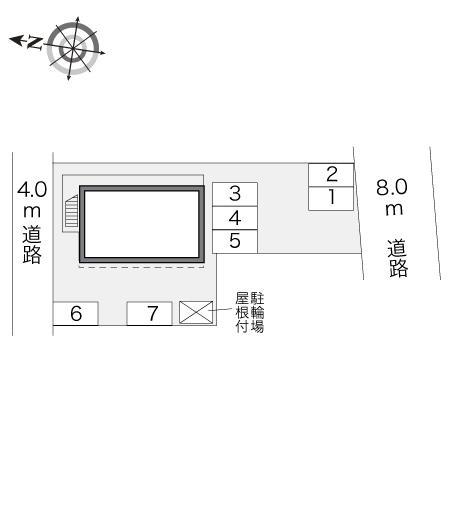 栄町(23488)の駐車配置図