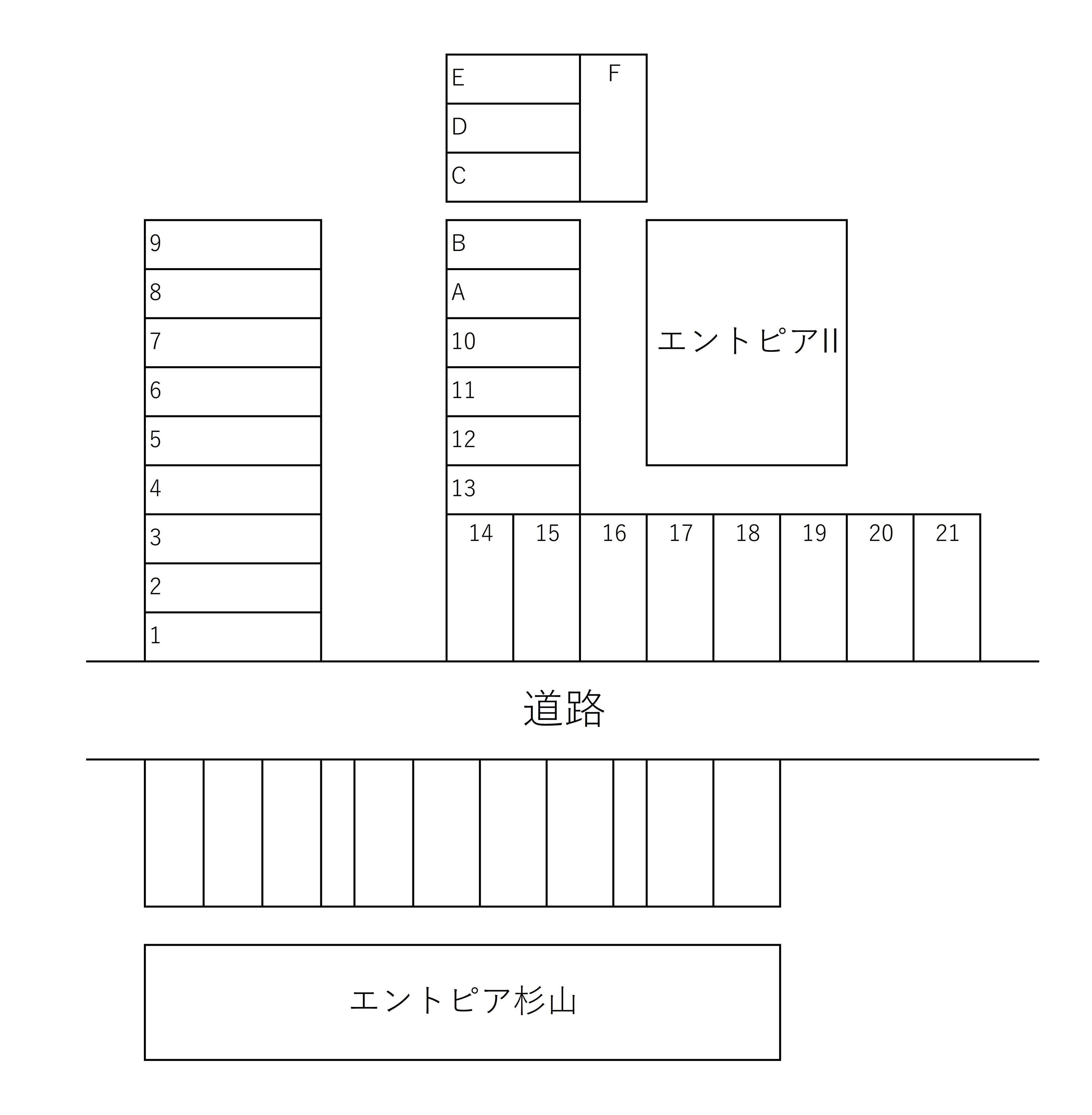 514駐車場の駐車配置図