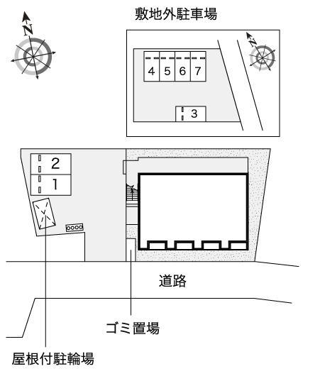 ＴＡＫＡＩＫＥ(53956)　敷地外駐車場の駐車配置図