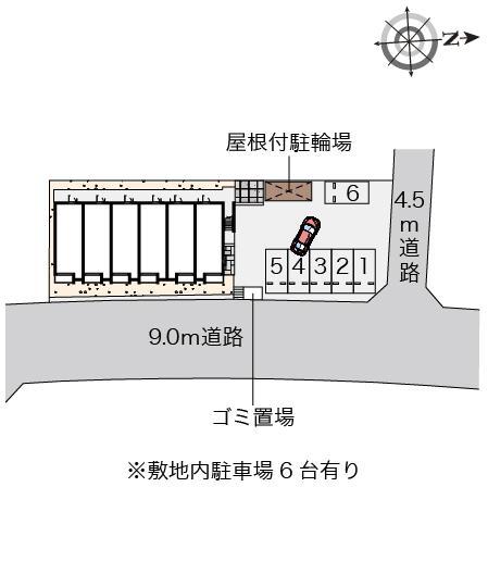 ミランダサンシャインＭＩ(57205)の駐車配置図