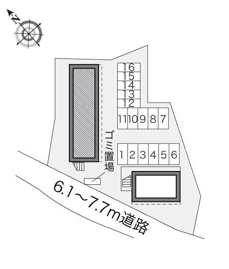 ジゴジ１(16288)の駐車配置図