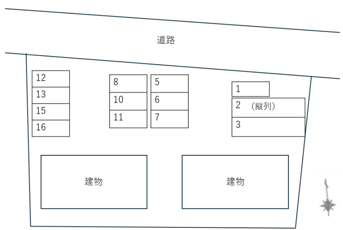 Ｃｒｙｓｔａｌ　ｍａｉｓｏｎ・Ｋ　Ａの駐車配置図