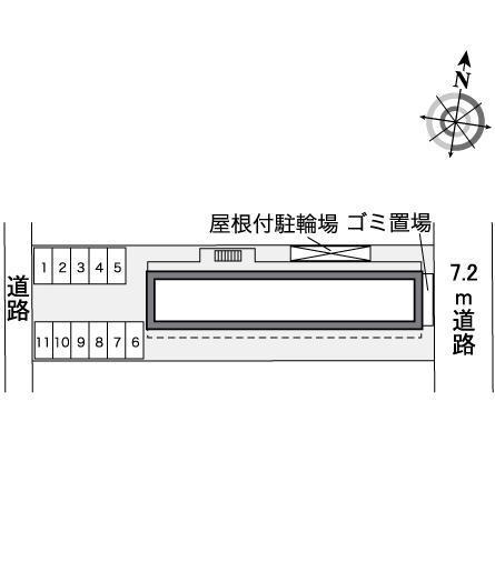 高辻(35493)の駐車配置図