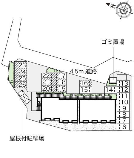 リバーサイドⅠ(54553)の駐車配置図
