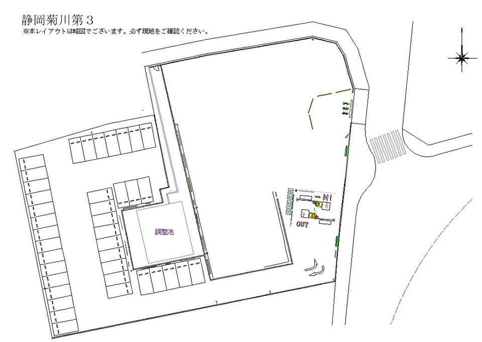 静岡菊川第３の駐車配置図