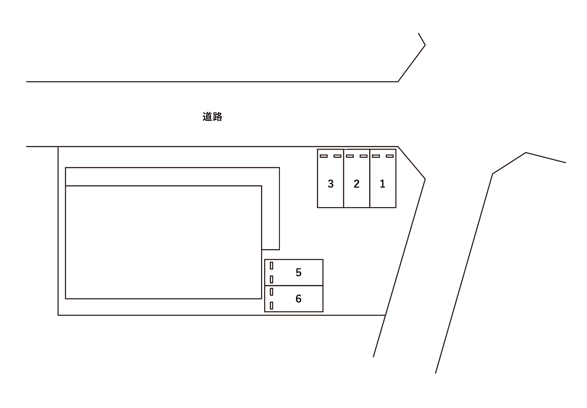 パルテール 駐車場の駐車配置図