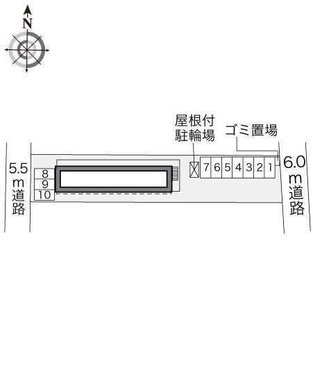 レジデンス　磐田(33344)の駐車配置図
