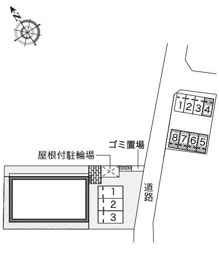 神楽(46444)の駐車配置図