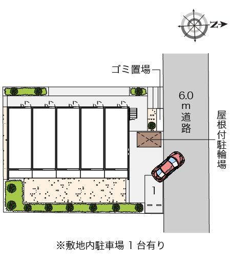 クレイノラポステ一ツ家(56628)の駐車配置図