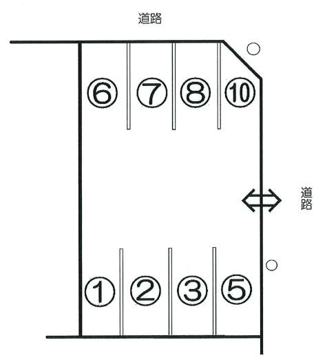 ティーアイパーキングの駐車配置図
