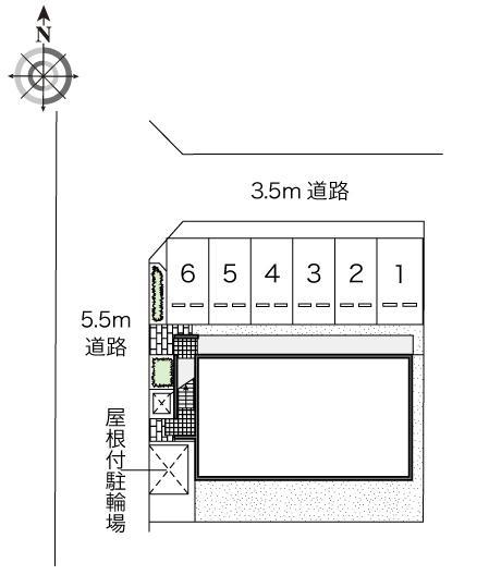 ヴィラ　スエヒロⅤ(47082)の駐車配置図
