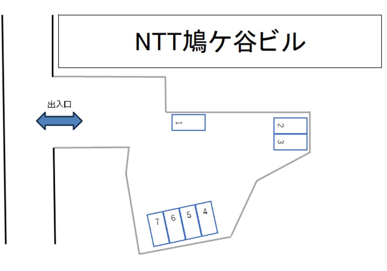 鳩ケ谷第1駐車場の駐車配置図