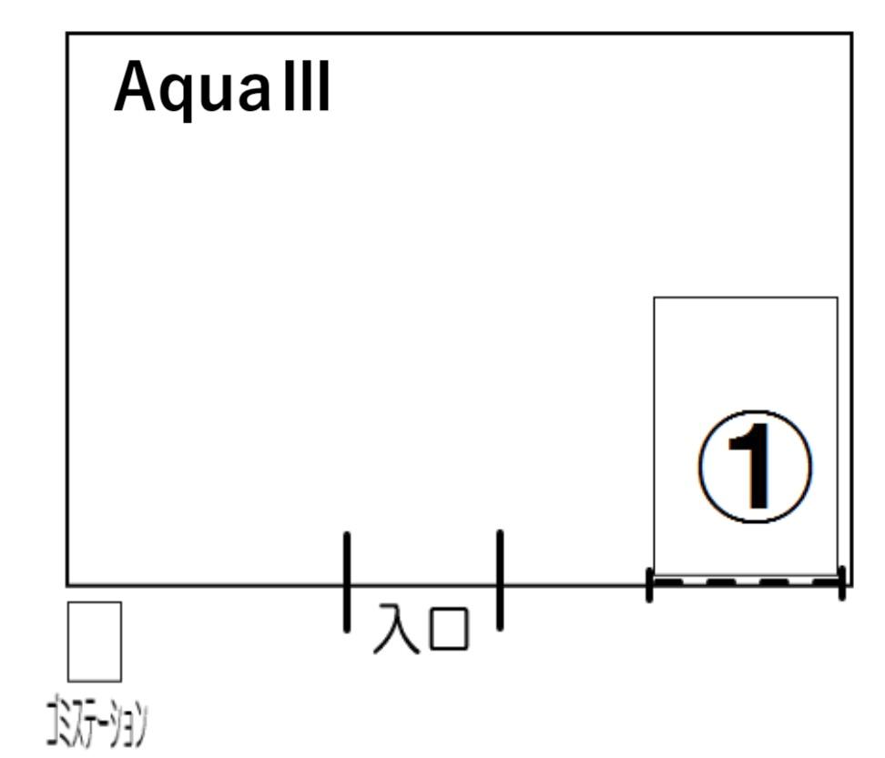 AquaⅢの駐車配置図