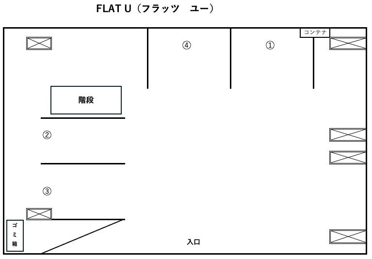 FLAT Ｕの駐車配置図