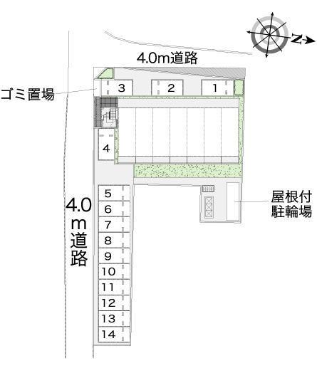 城東ガーデン(39708)の駐車配置図