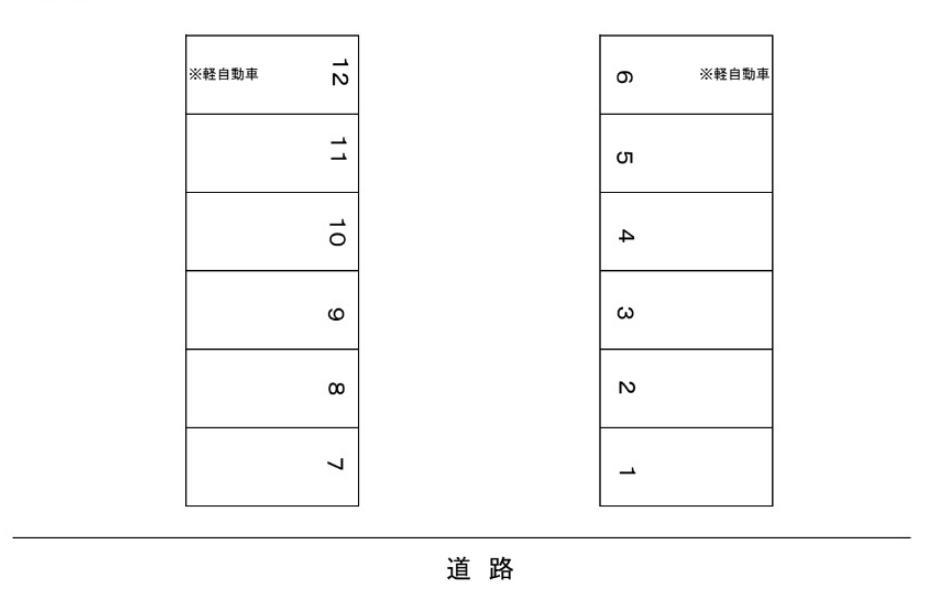 藤駐車場の駐車配置図