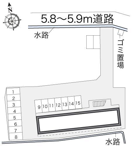 プチステージ(18458)の駐車配置図
