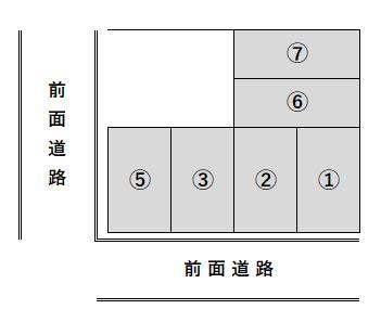 前田2丁目駐車場の駐車配置図