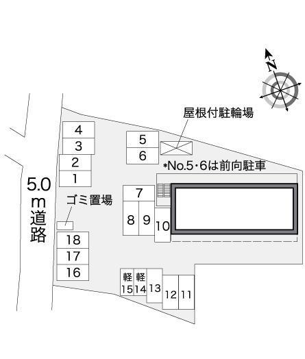 ボー　ビラージュ(36071)の駐車配置図