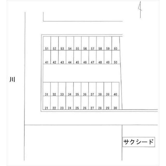 布水パーキングの駐車配置図