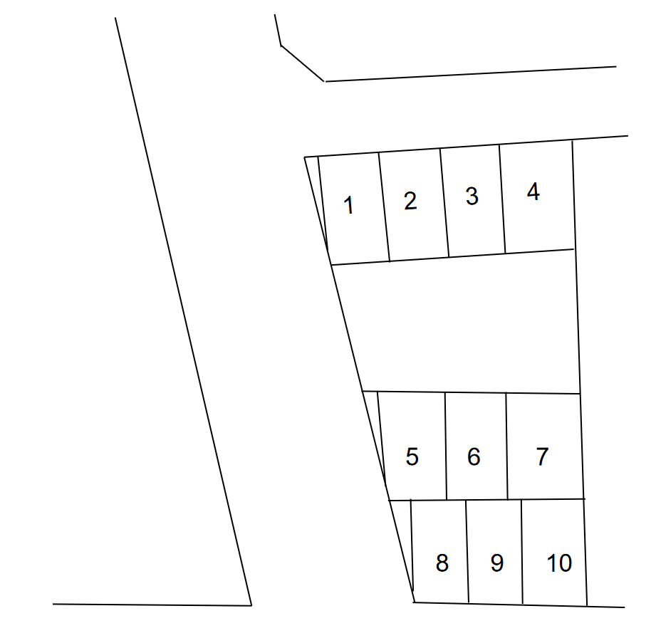 スマイルパーク柴田の駐車配置図