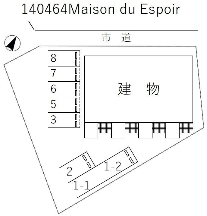 Ｍａｉｓｏｎ ｄｕ Ｅｓｐｏｉｒの駐車配置図