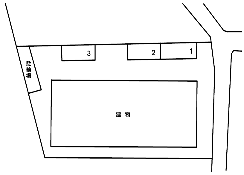 前田ハイツの駐車配置図