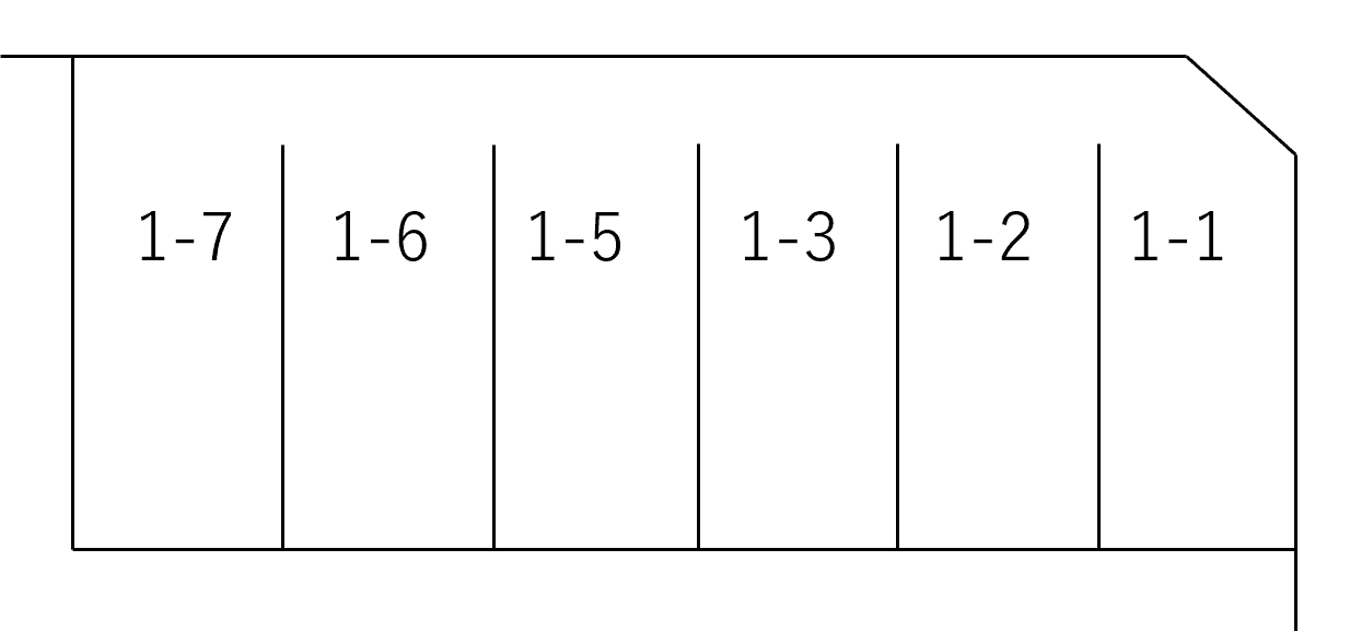 新宿３−３０駐車場の駐車配置図