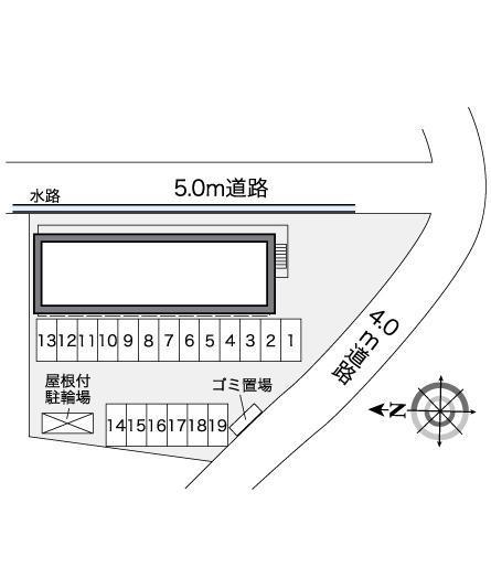 ハーモニーガーデン(26002)の駐車配置図