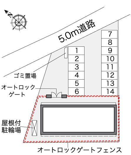 ルーチェ小倉(36939)の駐車配置図