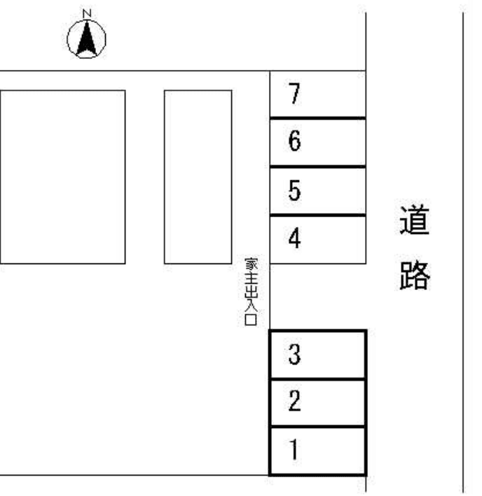 鈴木伊勢山駐車場の駐車配置図