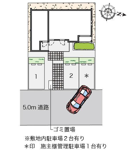 クレイノＩＭＰＵＬⅧ(56707)の駐車配置図