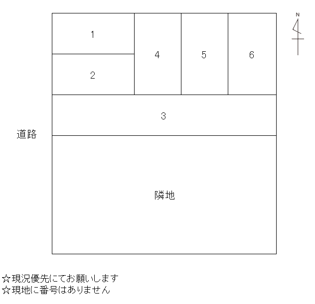 広丘野村駐車場の駐車配置図