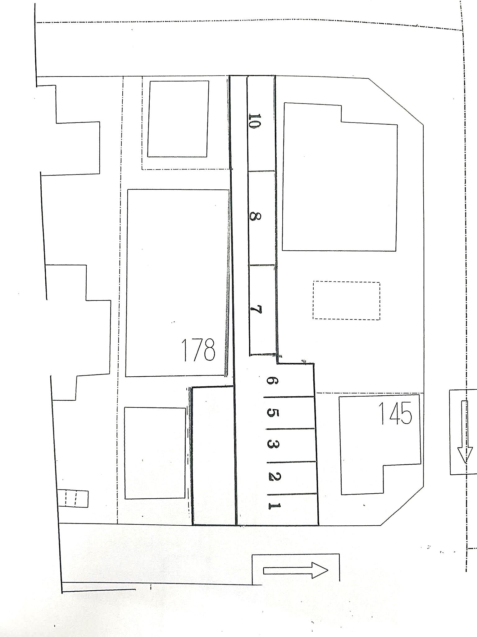 K-park古二階町の駐車配置図