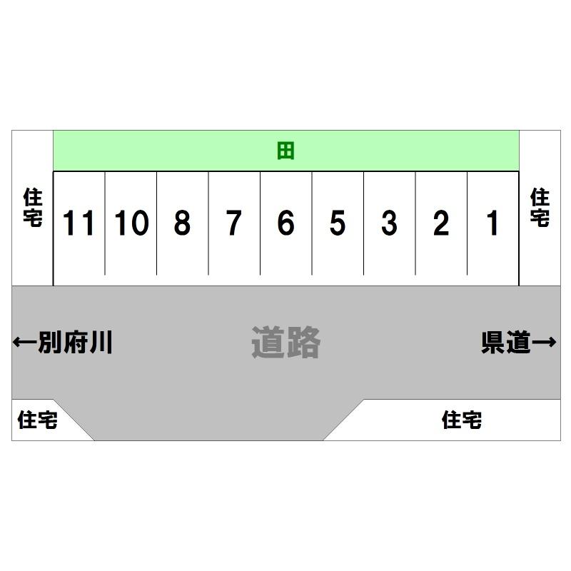 戸平パーキングの駐車配置図