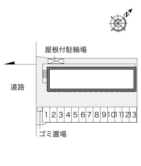 コスモス(25618)の駐車配置図