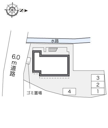 ウィングス(22161)の駐車配置図
