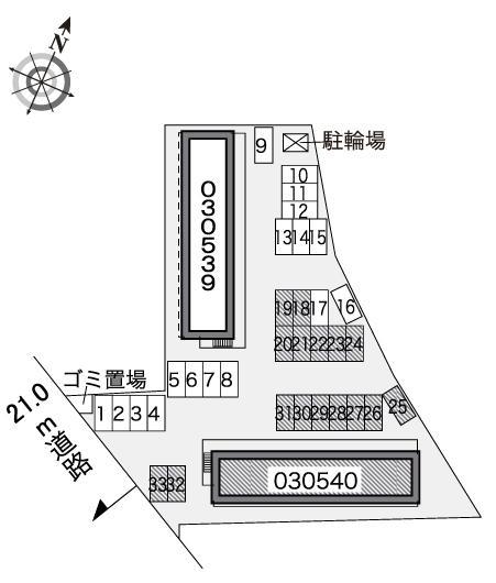 ＳｅａＢｒｅａｍ　Ｂ(30540)の駐車配置図