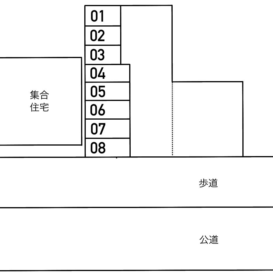 ＴＳパーキングの駐車配置図