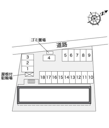 レーブ(25421)の駐車配置図