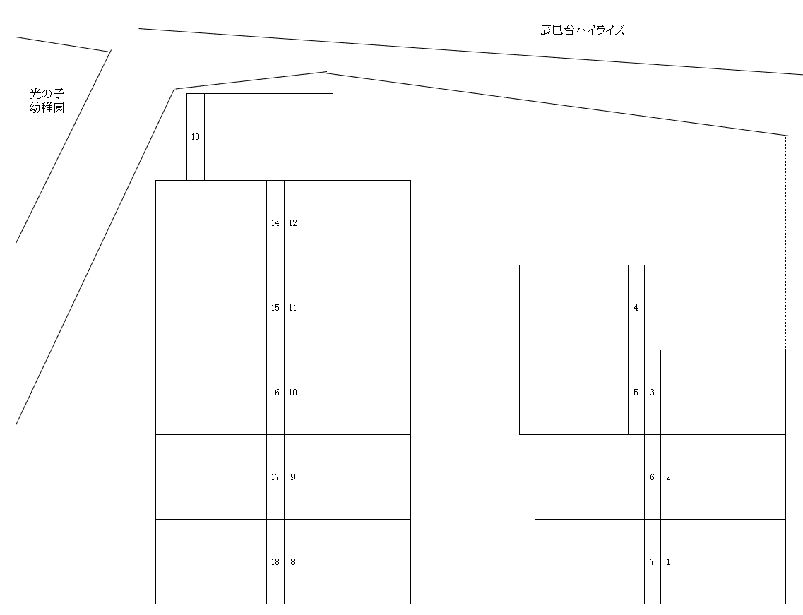 おひさまﾊﾟｰｷﾝｸﾞの駐車配置図