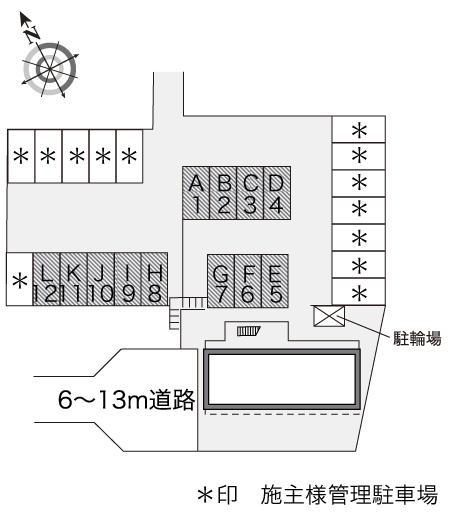 ２００１(15729)の駐車配置図
