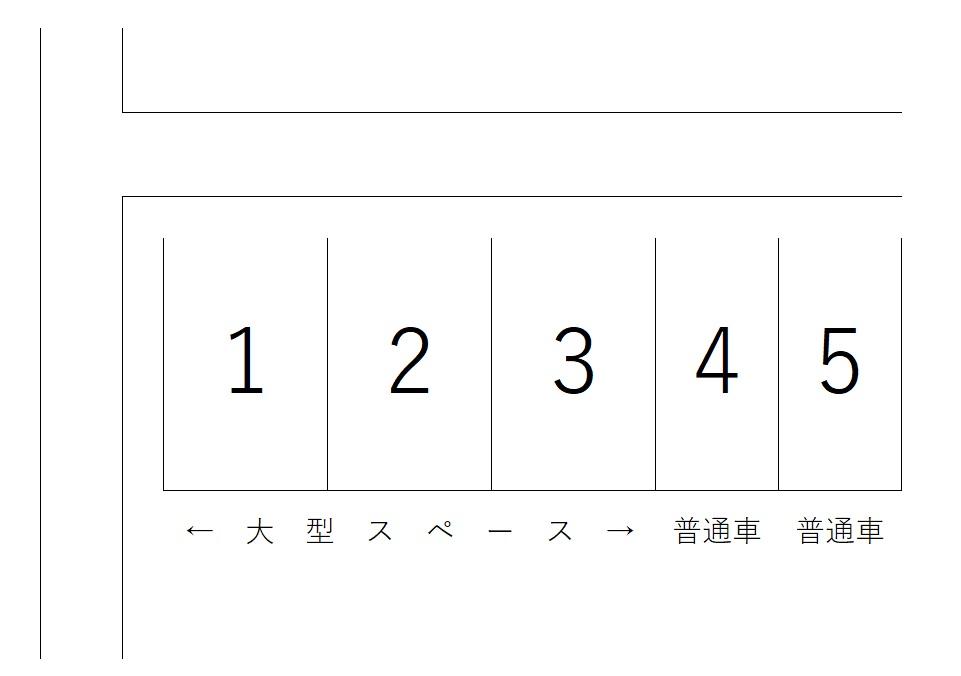 大平台四丁目120-15の駐車配置図